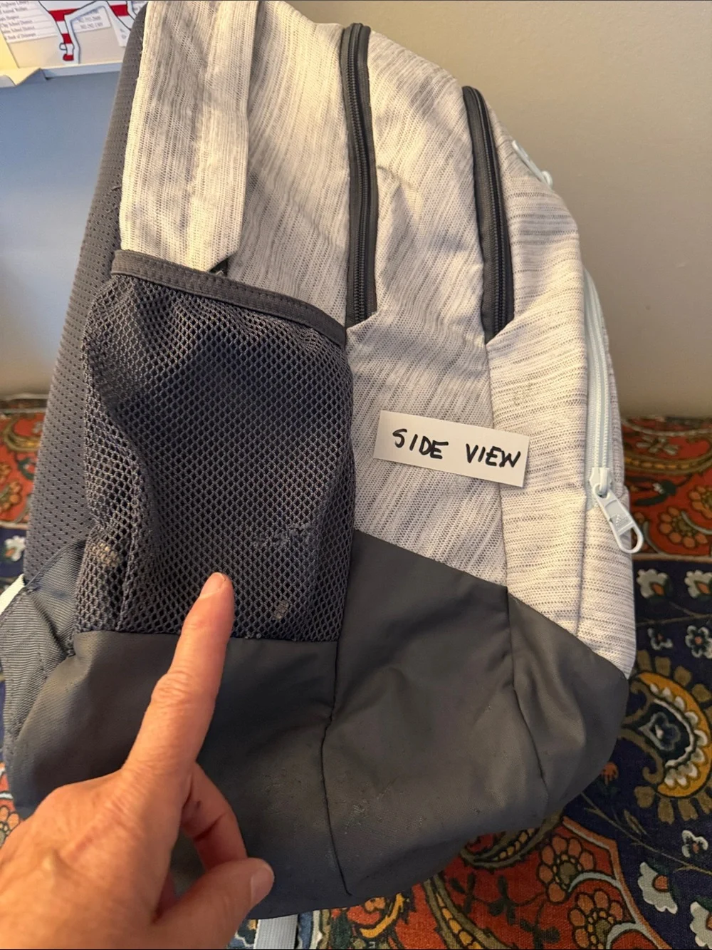 adidas Light Gray and Dark Gray Everyday Backpack